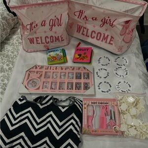 Pink and Black Baby Gift Set